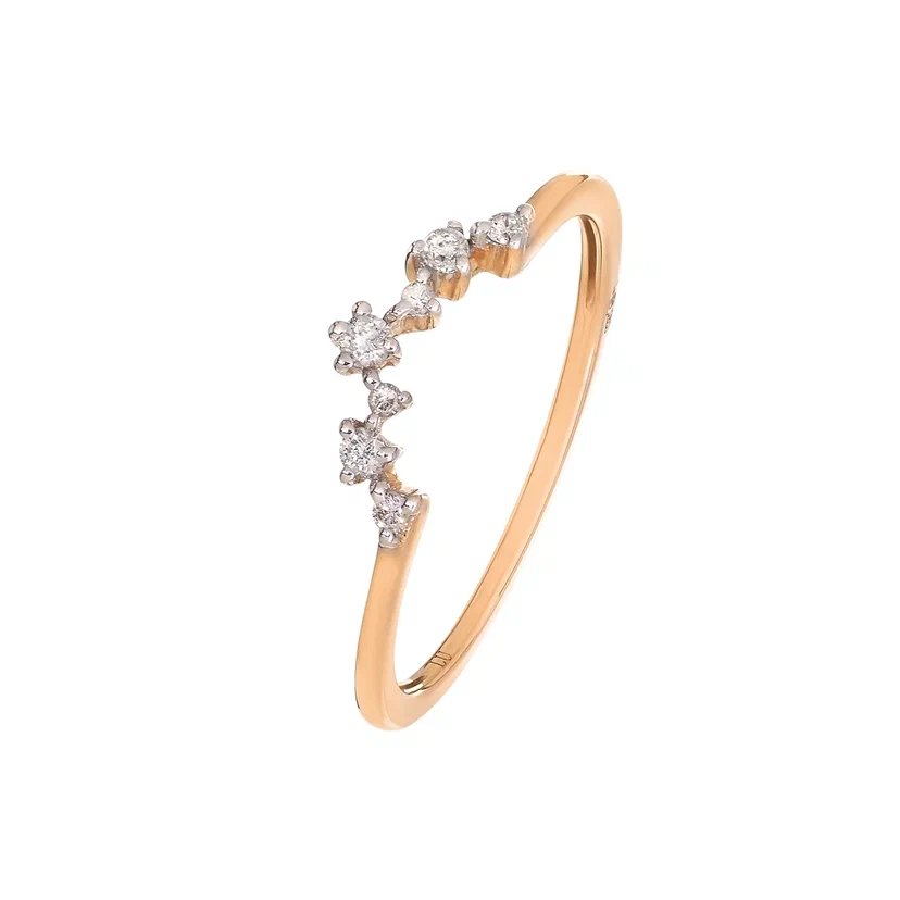 Золотое кольцо "Арка" с бриллиантами от магазина LunaLu