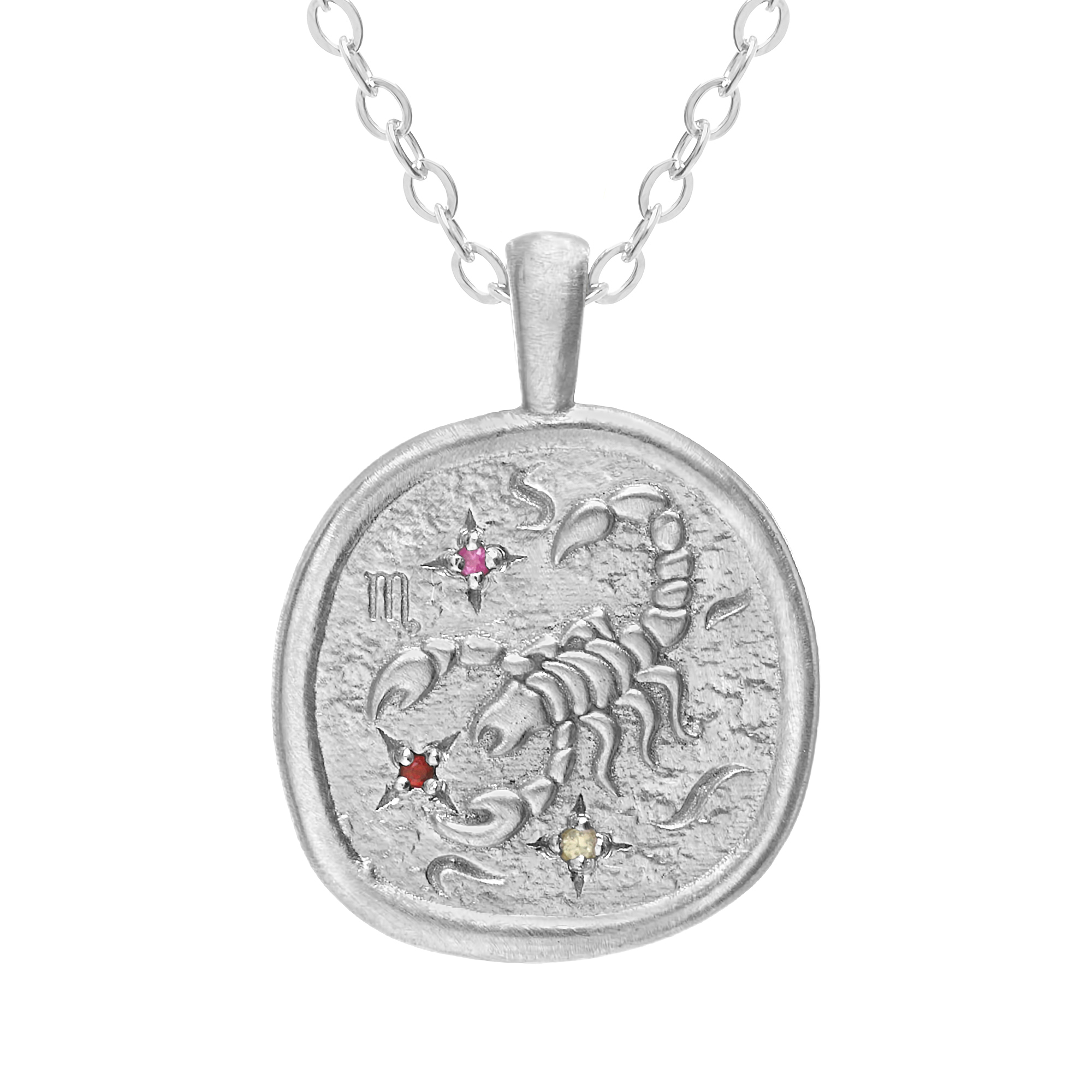 Колье знак зодиака «Скорпион» из серебра от магазина LunaLu