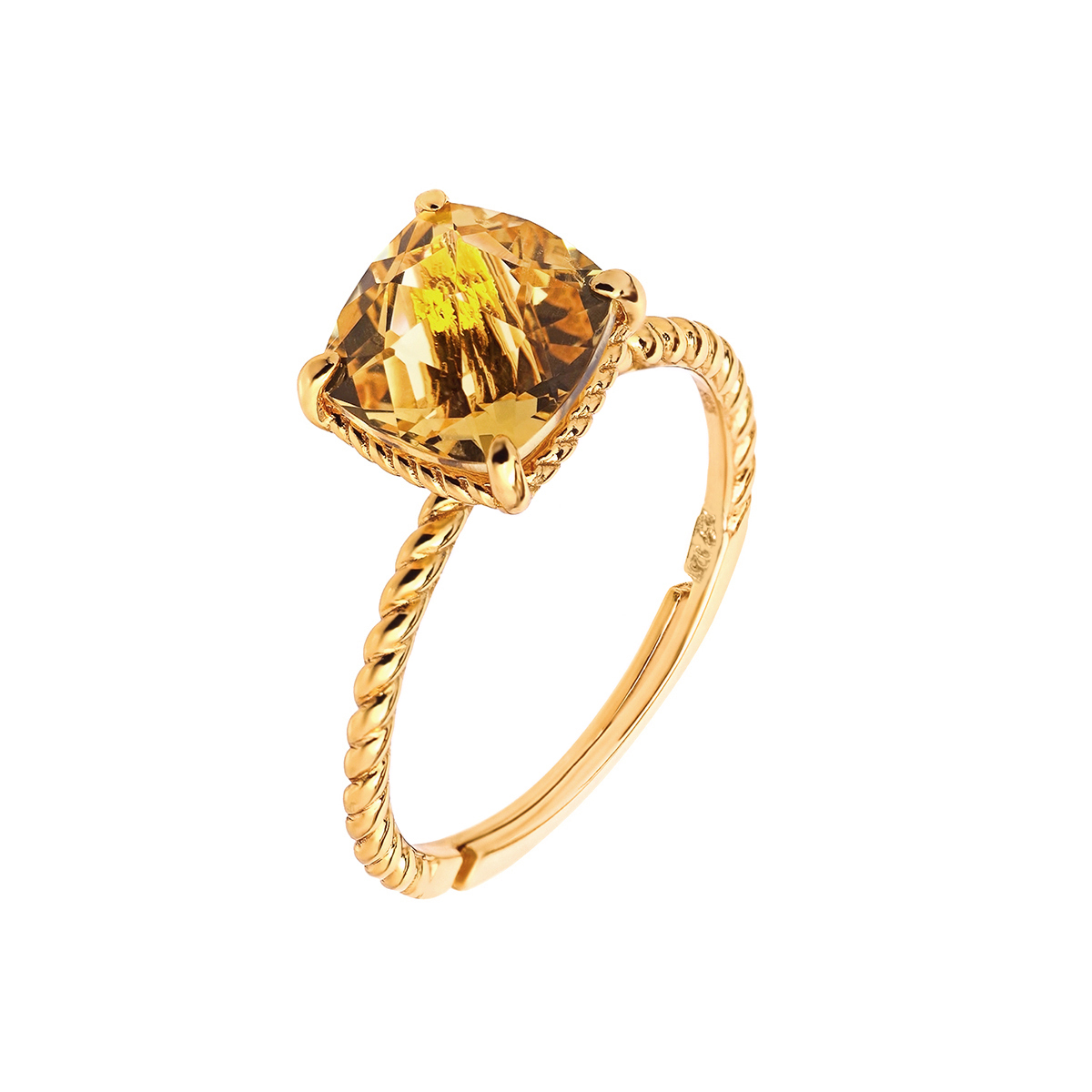 Кольцо Queen с цитрином от магазина LunaLu
