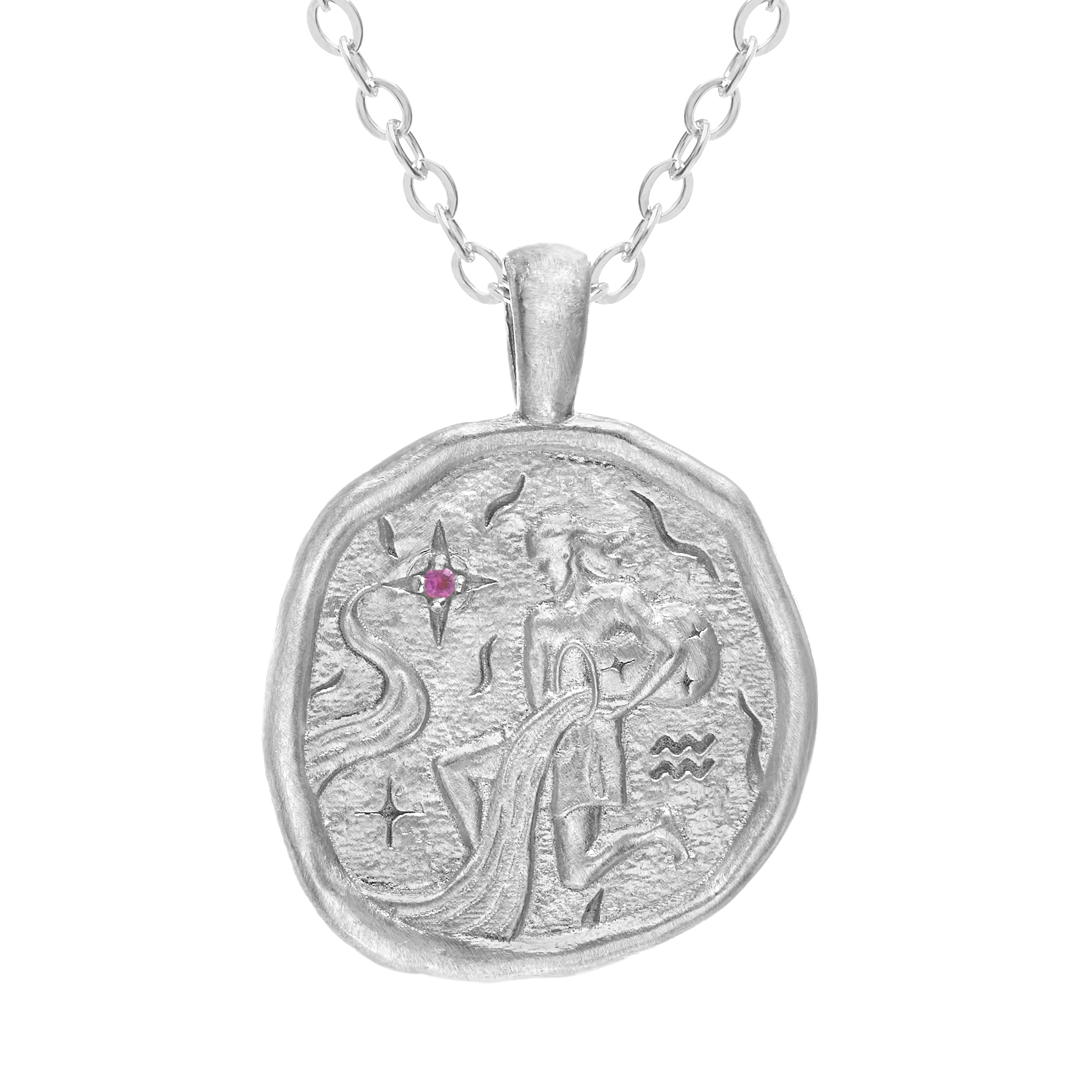 Колье знак зодиака «Водолей» из серебра от магазина LunaLu