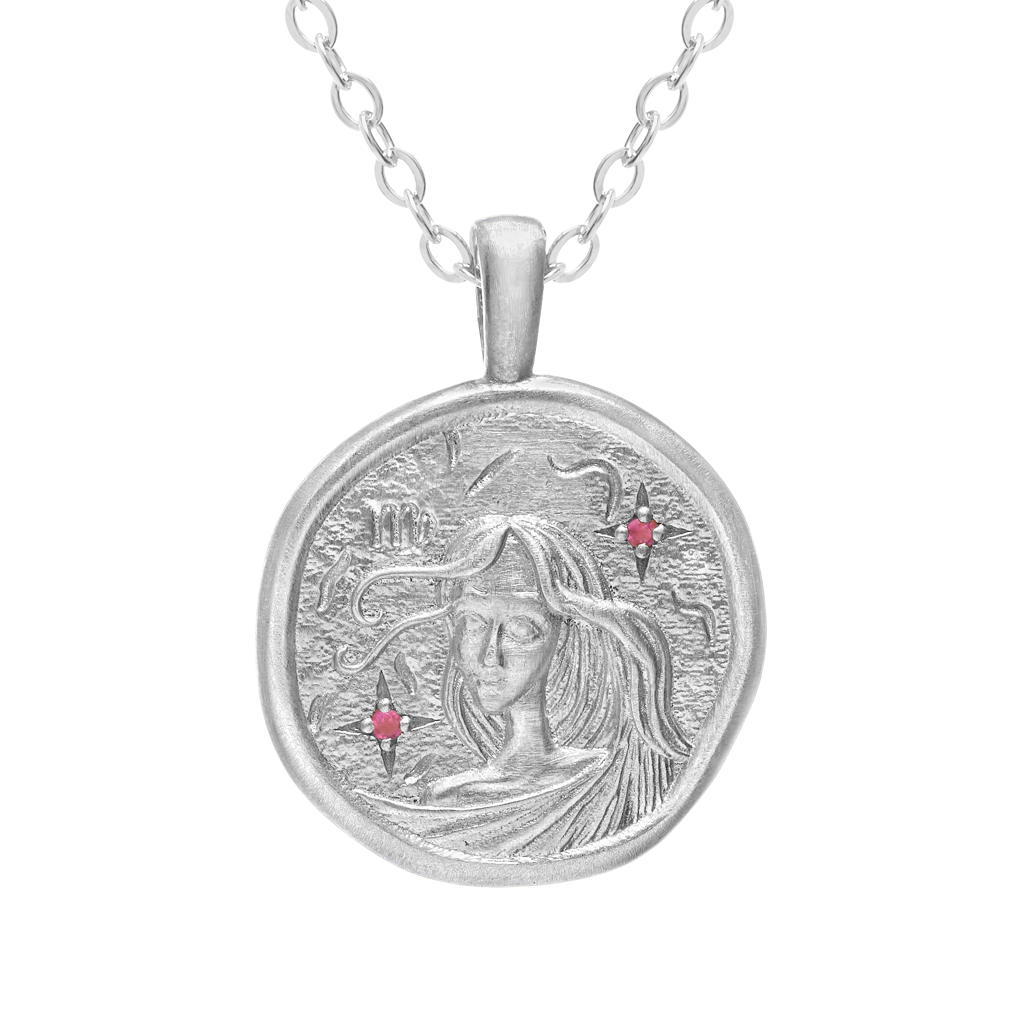 Колье знак зодиака «Дева» из серебра от магазина LunaLu