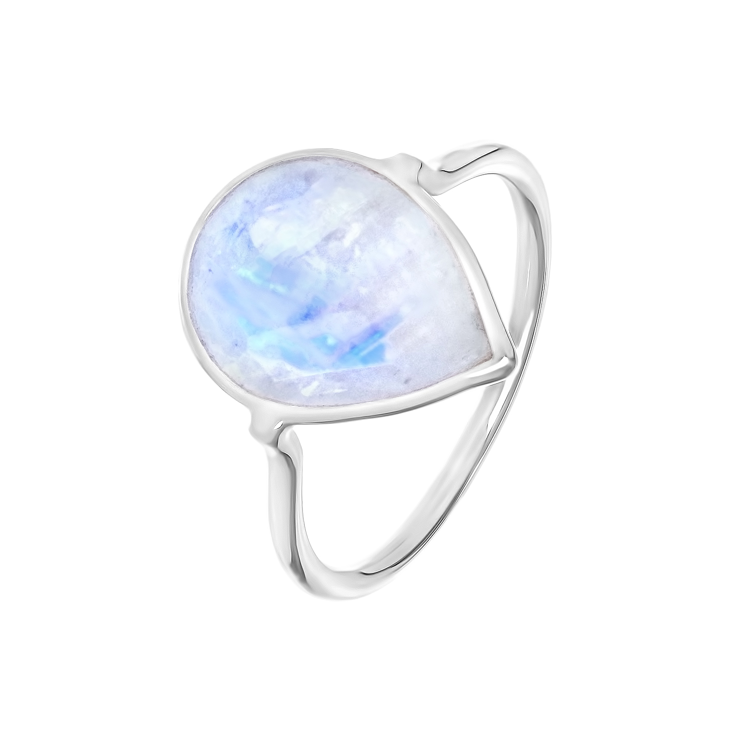 Кольцо "Бохо" с лунным камнем в серебре от магазина LunaLu