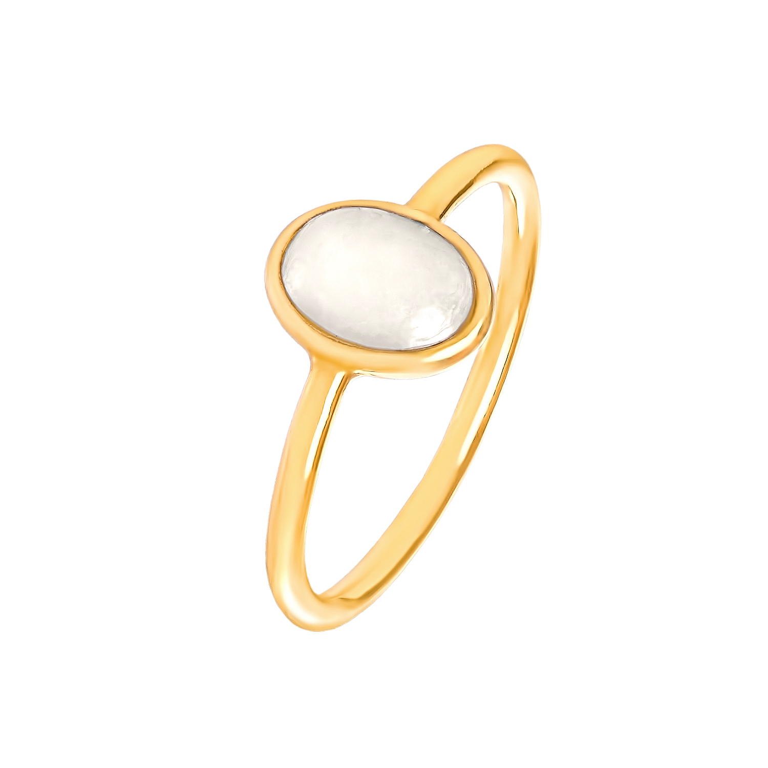 Кольцо "Бохо" с жемчугом в золотом напылении от магазина LunaLu